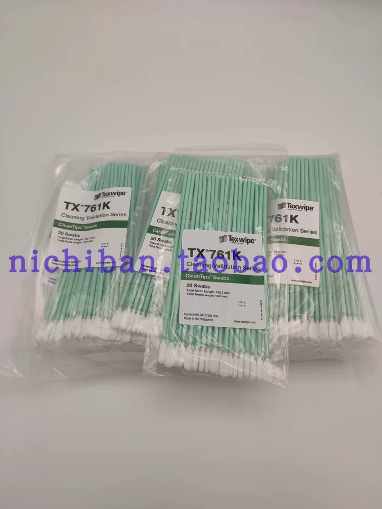Образец cotton swab для отбора TEXWIPE для чистки TOC, лабораторный вбор (20 шт)