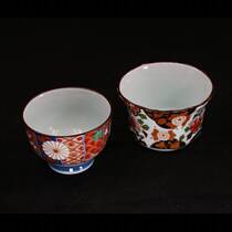 Japanese underglaze color tea cup ancient baked ceramic tableware Japanese cuisine tableware matcha cup egg cup water cup