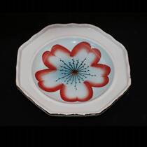 Japanese restaurant ceramic sushi sashimi plate creative western food plate octagonal flat plate cold dish fish plate barbecue plate