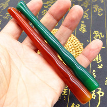  Retro agate cigarette nozzles long bamboo poles high-rise agate jade cigarette nozzles cigarette in-line cigarette nozzles