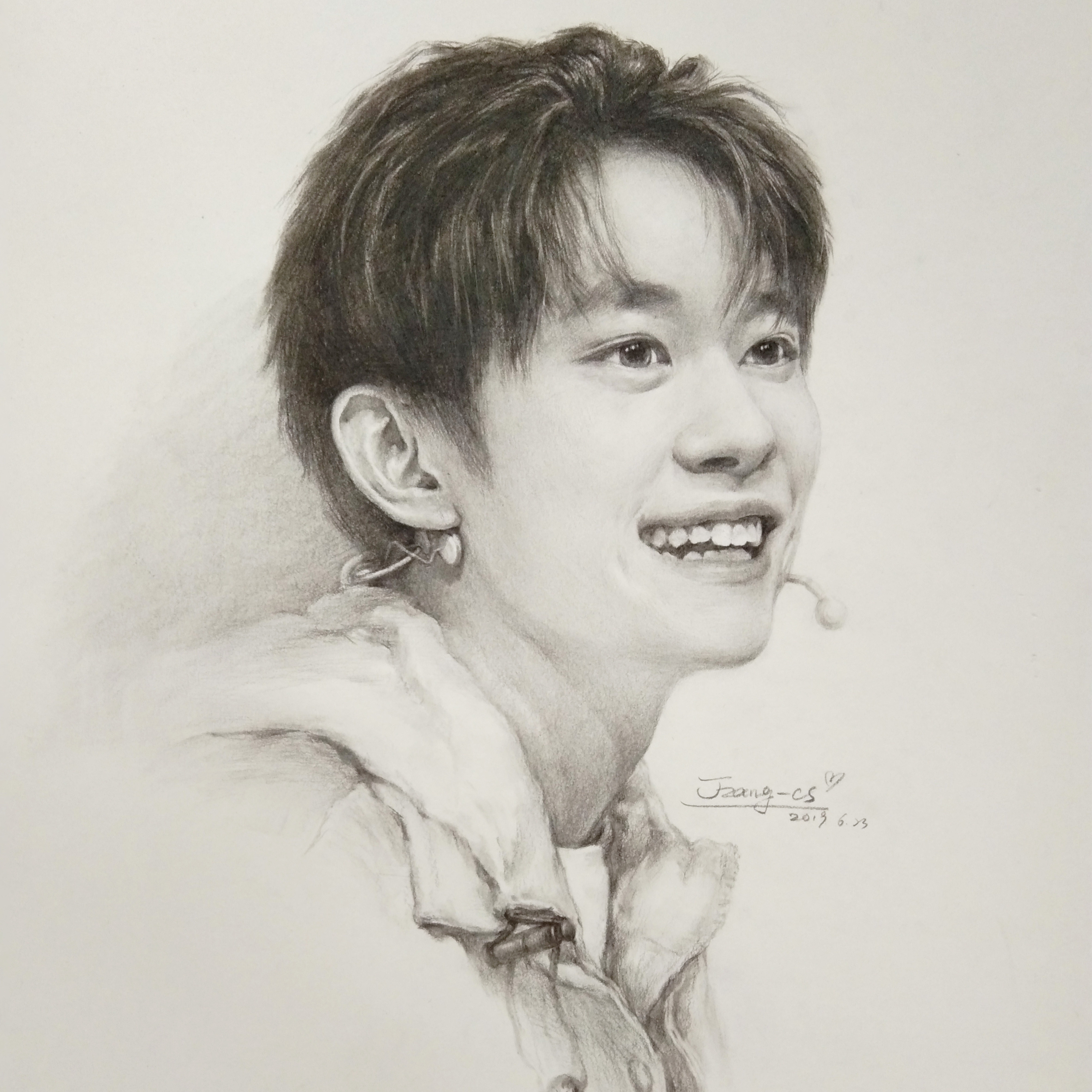 Sketch Portrait Pure Hand Painted Character Portrait Portrait Custom Sketch Sketch Head Portrait Caricature Color Lead Painting