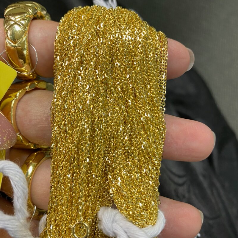 Hong Kong Gold Jewelry Italian Original Imported K Gold Necklace