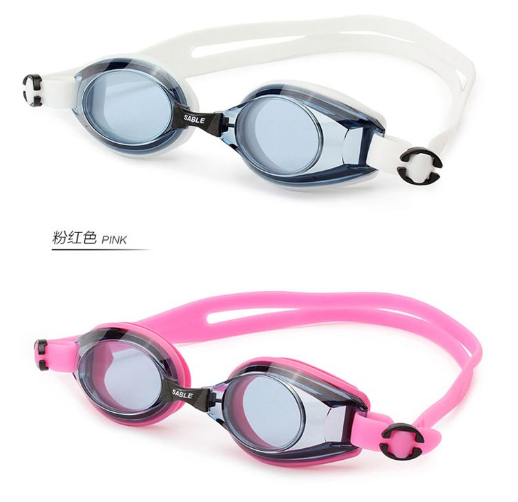 Đen HD kính chống sương mù chống nước ánh sáng phẳng hộp lớn dành cho người lớn thiết bị kính bơi unisex 620 kính bơi chuyên nghiệp