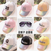 New summer thin childrens duck tongue net cap baby hip hop sun hat mesh breathable sunscreen boy and boy hat