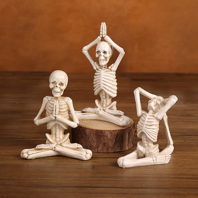 Yoga Skeleton Ornament Halloween Scene Decoration Horror Human Model Scene Arrangement Photo Props Yoga Skeleton Ornament Halloween Scene Decoration Horror Human Model Scene Arrangement Photo Props
