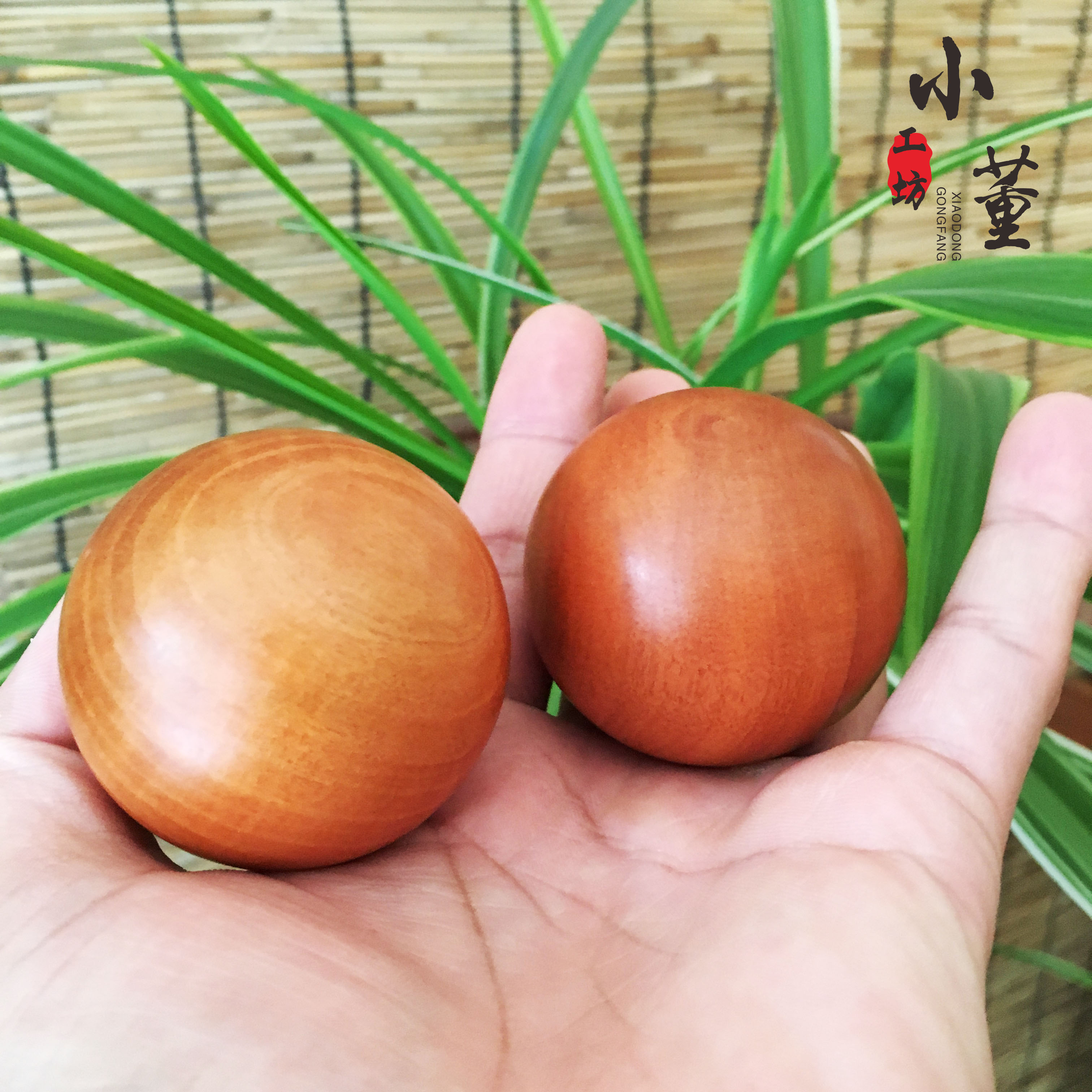 Xiaodong workshop Jujube wood fitness ball handball Wooden health ball Gift ball for the elderly Jujube wood handball