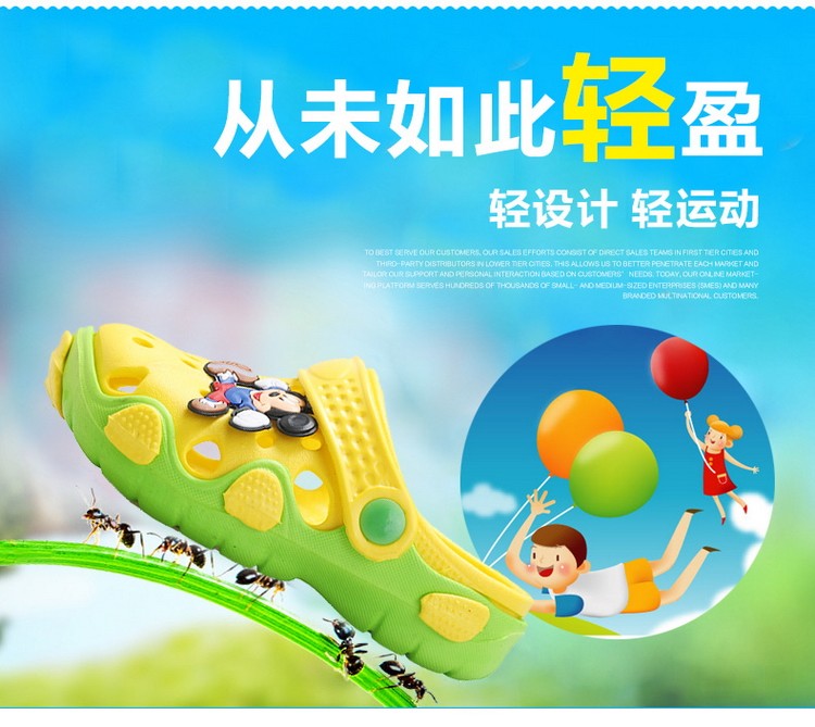 Pantoufles enfants en EVA pour été - semelle EVA - Ref 986399 Image 9