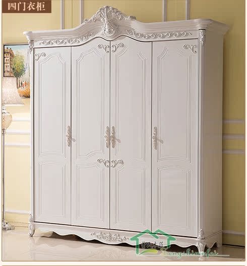 Bộ bàn ghế phòng ngủ kiểu Âu Châu kết hợp năm hoặc sáu bộ trọn bộ bộ đồ gỗ nguyên khối dành cho người lớn đặt giường cưới mới 1,8m - Bộ đồ nội thất mẫu giường gỗ đẹp