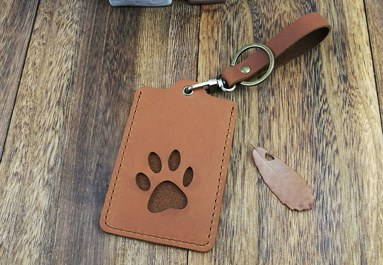 Thẻ da bò handmade đặt thẻ xe buýt xe buýt thẻ ID thẻ bữa ăn thẻ phòng gói thẻ Bluetooth bãi đậu xe siêu mỏng rỗng - Hộp đựng thẻ ví đựng thẻ atm