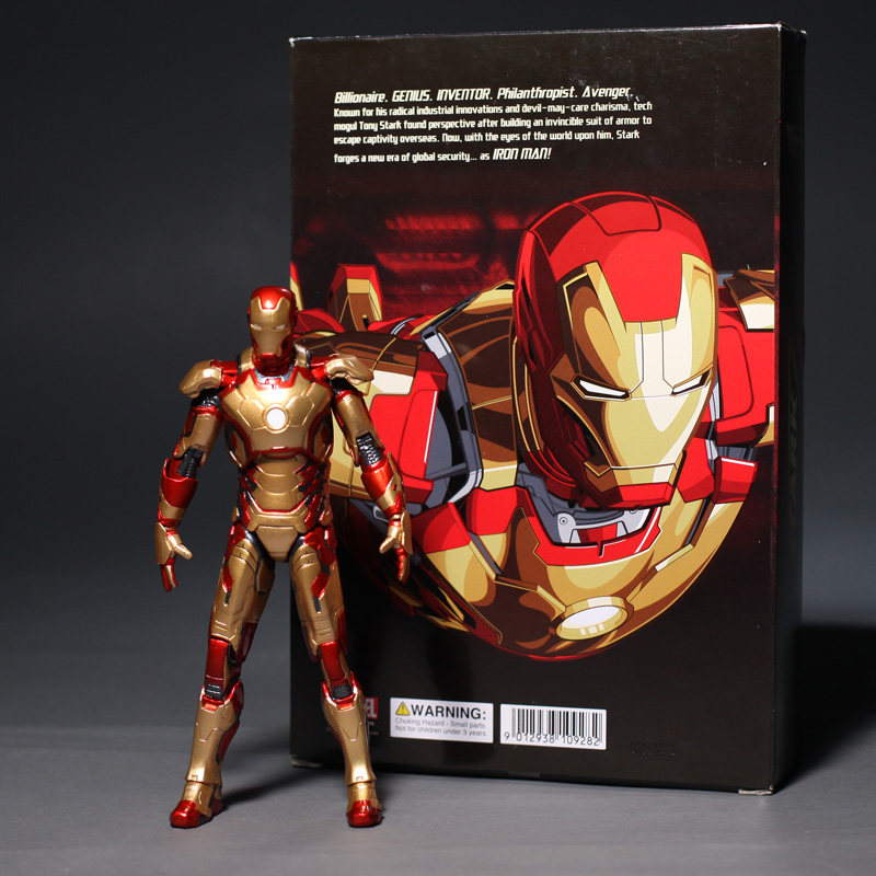 漫威鋼鐵人3模型擺件珍藏限量版鋼鐵人玩具模型mk42可動人偶公仔