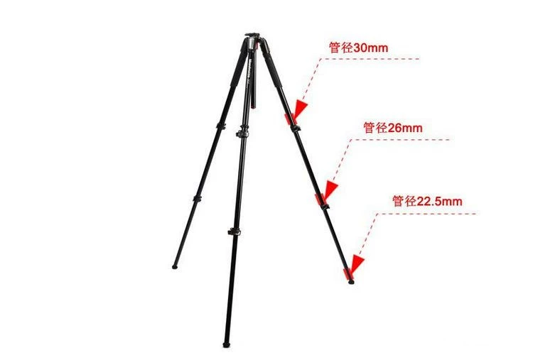 Manfrotto MT055XPRO3 SLR camera chụp ảnh chân máy nhôm ảnh cưới ray xưởng giá - Phụ kiện máy ảnh DSLR / đơn