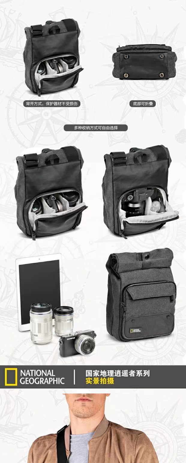 mới Chúc mừng NG W5072 / W5310 / W2250 SLR vai nhiếp ảnh ba lô của National Geographic - Phụ kiện máy ảnh kỹ thuật số túi đựng máy ảnh nikon