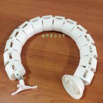 Round serpentine tube Routing tube threading tube Office desk hidden line tube Collector tube closer new white