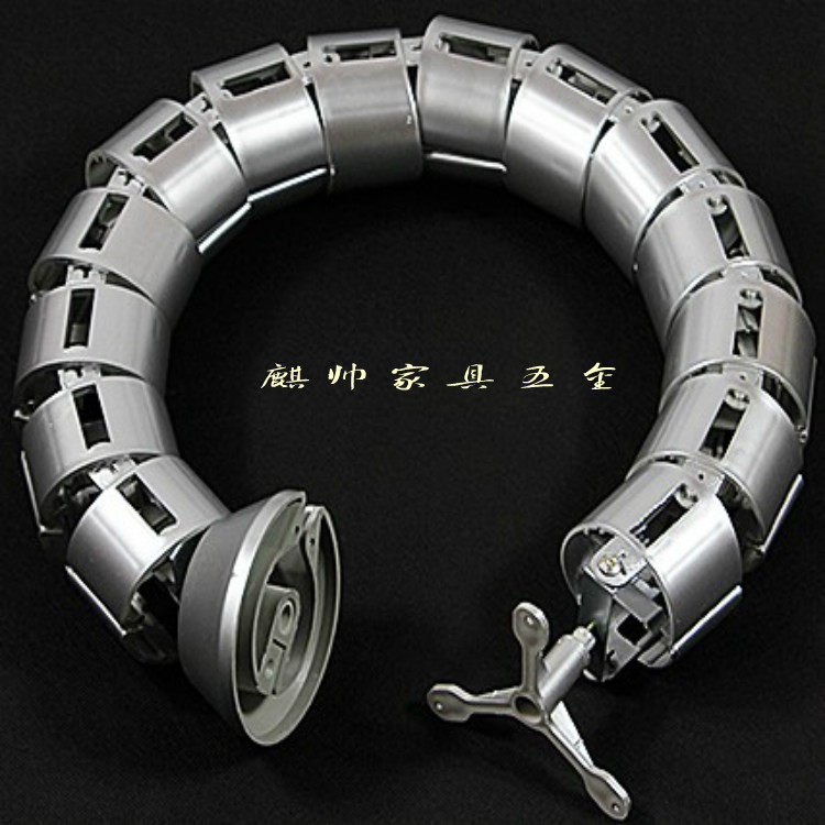 Round snake pipe furniture hardware office thread pipe line line line cover Silver