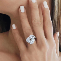 South Africa 1 carat GIA nude drill custom courting diamond ring 50 Heart-shaped Oval Drop Princess Square Diamond