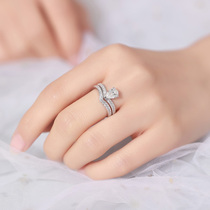 18K Platinum Water Drip Ring 50 points pear shaped GIA1 carat diamond female precaution system to marry diamond group