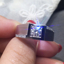 PT 950 Platinum Men Diamond Ring 30 points Diamond Men Ring 18K gold minimal marriage diamond ring