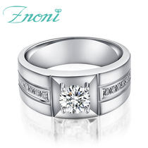 New minimalist atmosphere 18K platinum diamond wedding ring 1 carat GIA nude diamond male ring custom