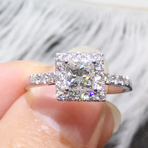 18K Platinum Diamond Ring 50 Princess Party Courting Wedding Diamond Ring 1 Carra GIA Naked Diamond Ring Custom