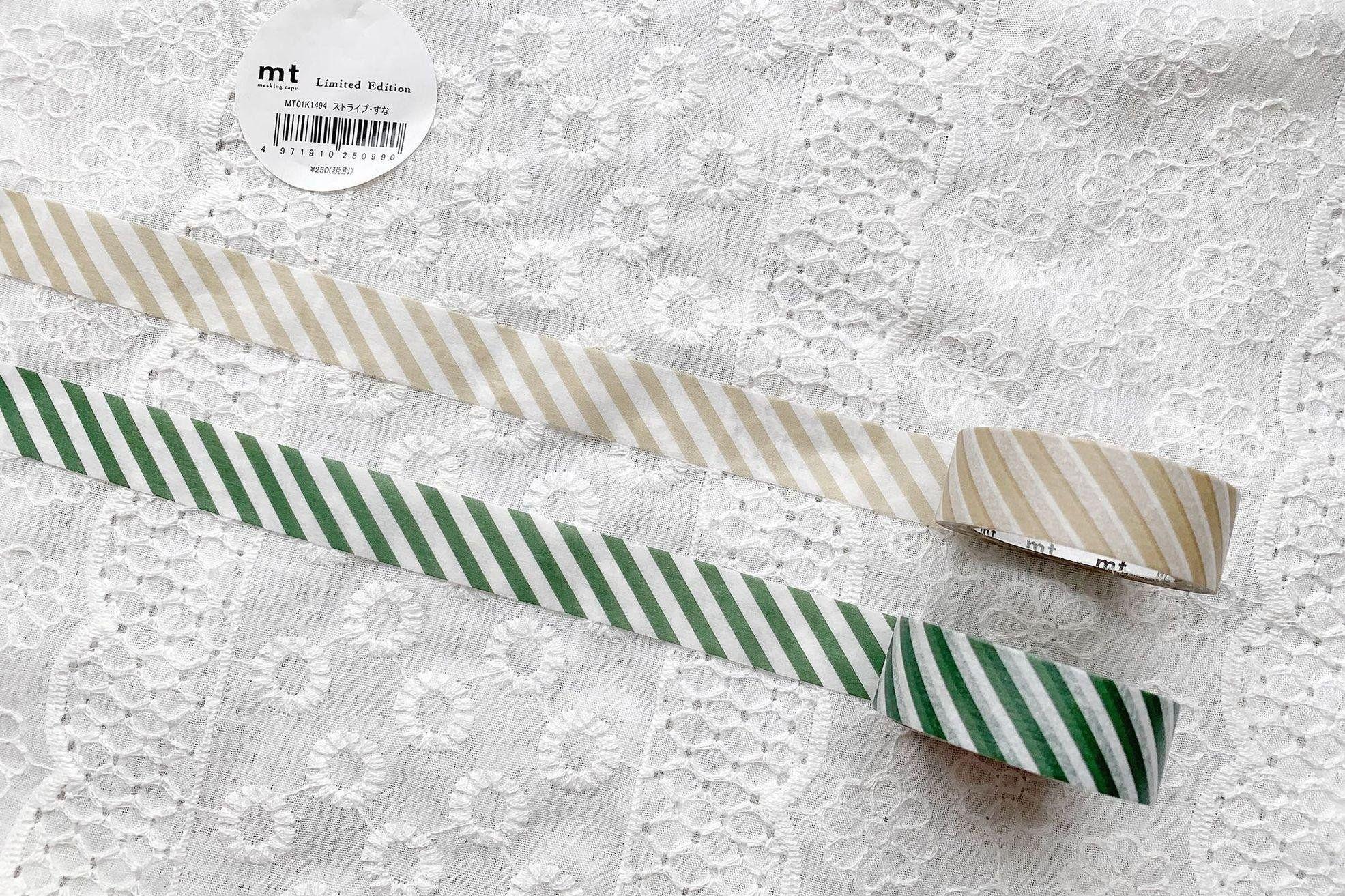 (Grapefruit-split) mt sand-colored dark green twill exhibition limited double engraved twill and paper tape