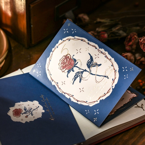 Трехмерная открытка, небольшой креативный рождественский комплект, розы, планировщик