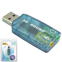 USB sound card 7 1 external cable laptop desktop computer usb to headset microphone interface free of drive