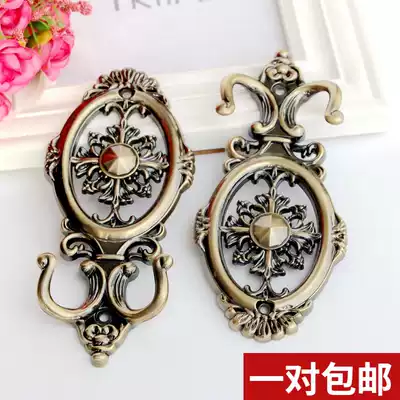 (A pair of price) new upscale hollow curtain qiang gou adhesive hook strap hook bi gou thick living room bedroom