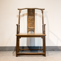 Mahogany Mountain House Jinsi Nanmu Kirin leads to phoenix pattern four heads official hat chair master chair Ming style tea chair Bookroom chair