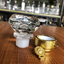 Hot food grade cut transparent creative solid wine bottle Setin type white wine bottle sealed plug