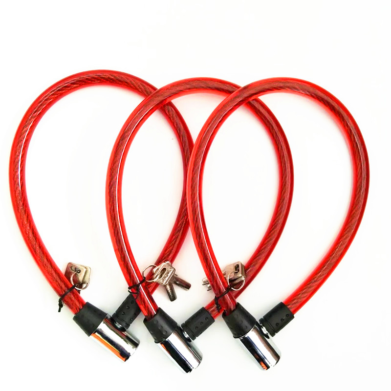 Bicycle wire lock Ring lock Cable lock Bicycle soft lock Steel bar lock old car lock glass door lock