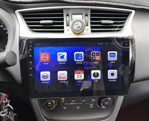 12-16 new Henyi large screen Android navigation 2 5D screen dedicated navigation one machine Android system