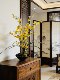 Loushujia Ing Style Dancing Orchid Artificial Bonsai for Dining Table and Entrance Hall, High-End Light Luxury Art Flower Arrangement Decoration