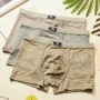 3 hộp Đồ lót cotton thoải mái Nam Boxer Thanh niên Tide Quần short nam Boxer Màu Blend lọt khe nam