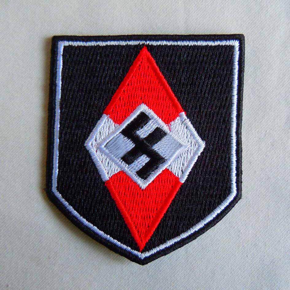 德意志国防军突击炮兵刺绣领章普鲁士暗红兵种线军官刺绣领章