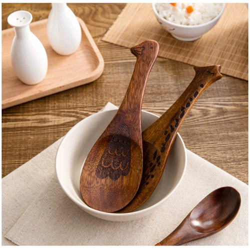T Nanmu Rice Spoon Реалистичная рыба в форме рыбы веселая рис ложка рыба утка жираф-мультфильм рис Spoon 40G