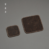 Handmade sashimi embroidered Xiangyun gauze pad cloth coaster pot pad fabric insulated tea pad coaster saucer cloth tea mat