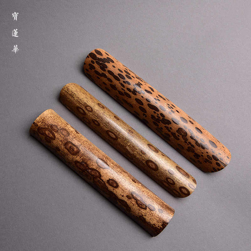 Ancient plum deer bamboo tea is natural special pattern bamboo tea old plum deer bamboo tea tea spoon spotted bamboo appreciation tea lotus