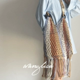 Пляжная плетеная соломенная сумка на одно плечо, популярно в интернете