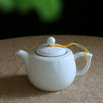 Ceramic White small teapot kung fu tea set bubble teapot with filter screen single pot 400ml plus LOGO