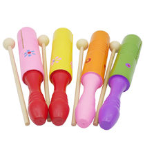 Intelligence development wooden childrens intelligence toy Orff knocking percussion instrument teaching aids wooden single ring