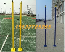 Standard badminton grid frame indoor and outdoor badminton column mobile fixed badminton column with steel wire pull net