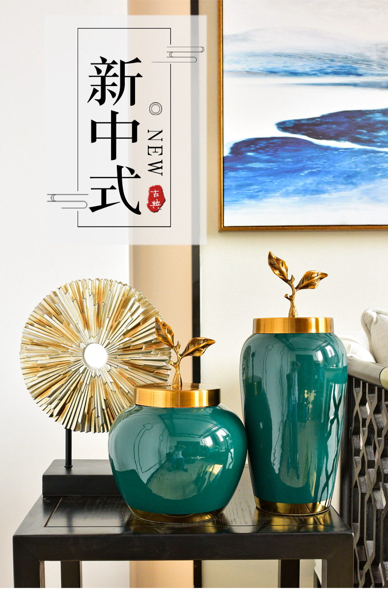 The New Chinese American light key-2 luxury furnishing articles household act the role ofing is tasted TV ark, porch ark of jingdezhen ceramic decoration arts and crafts