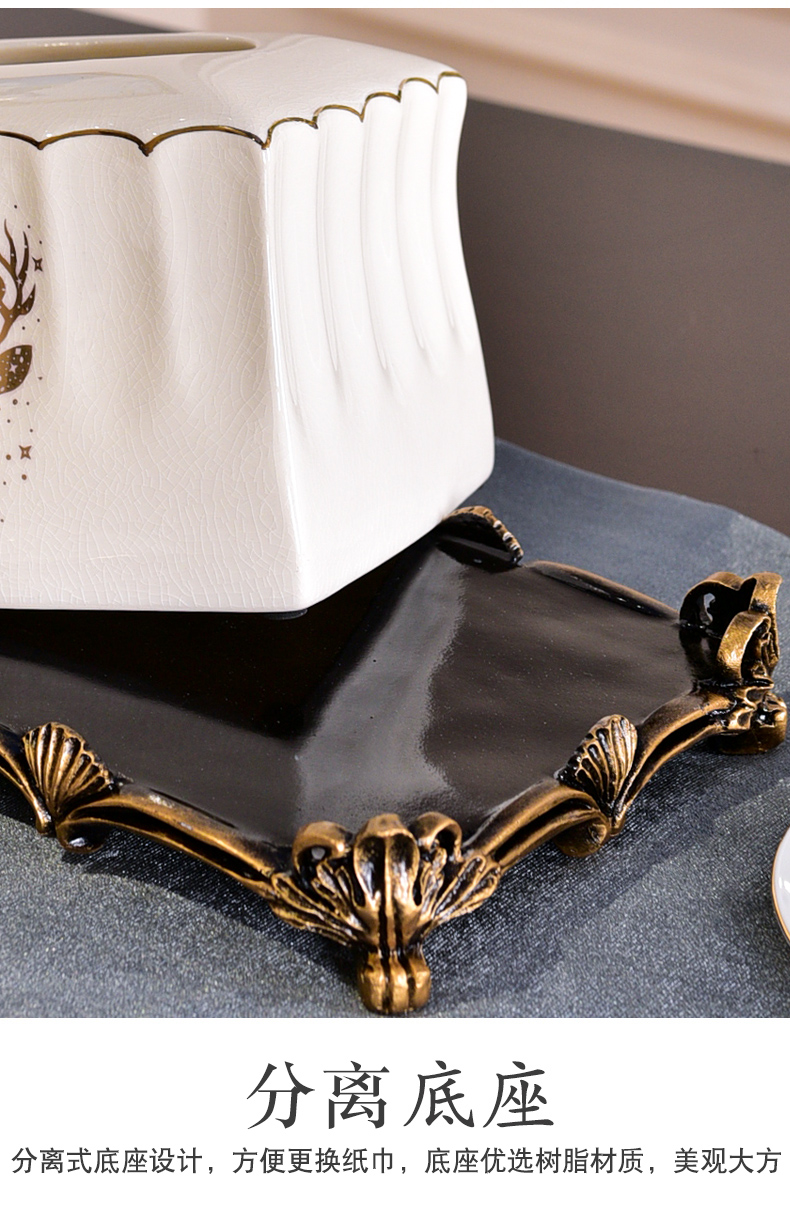 American light and decoration ceramics compote three - piece furnishing articles sitting room tea table dry fruit tray table melon dish home decoration