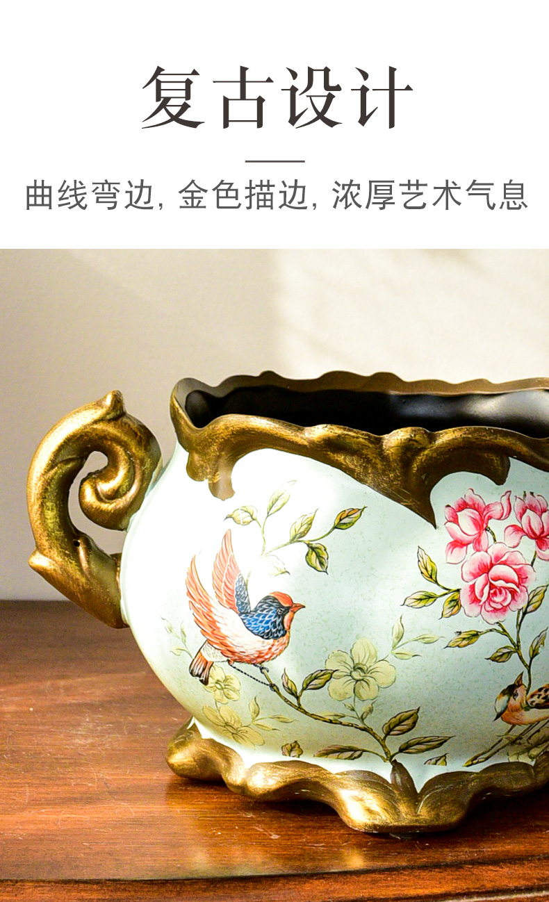 American vase furnishing articles dried flower arranging flowers sitting room porch decoration ceramics European household wine TV ark, decoration