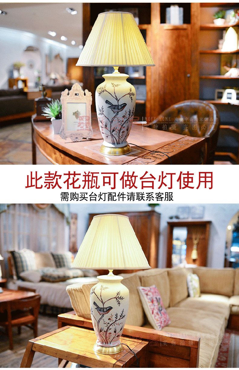 American TV cabinet ceramic vases, decorative furnishing articles European - style restoring ancient ways the sitting room porch household decoration decoration arranging flowers