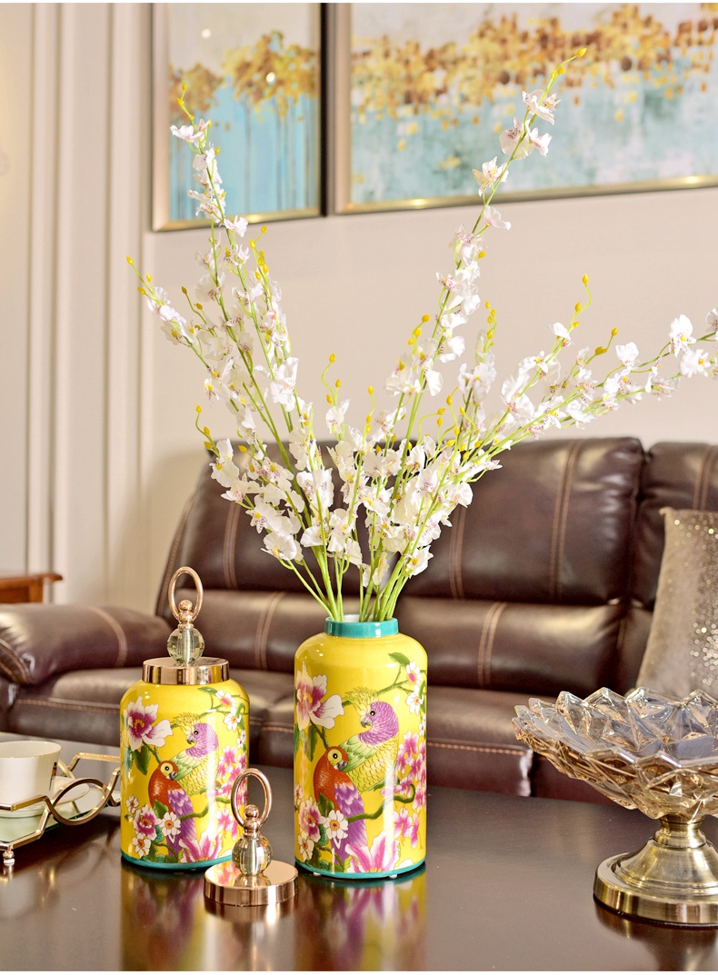 American light key-2 luxury furnishing articles of pottery and porcelain vase household act the role ofing is tasted the sitting room porch of new Chinese style household receive tank decoration decoration