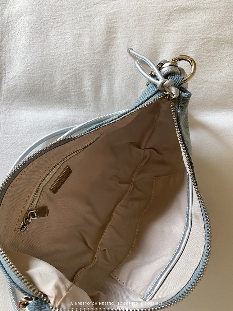 NANFENG CHIO2ND ZURICH CORND полумесяц пакет оригинал меньшинство джинсы синего плечо сумка женщина коровий рог пакет chio’2nd 