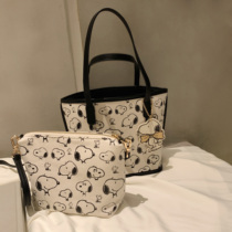 South wind Snoopy joint Copenhagen portable tote bag womens summer 2021 new shoulder bag