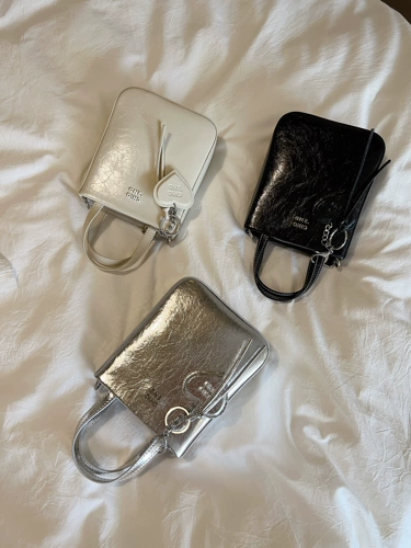 Демисезонная небольшая сумка, сумка через плечо, сумка на одно плечо, из натуральной кожи