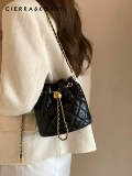 Cierra Korey Fragrant Feng Shui Bucket Bag 2025 Новая бриллиантовая сумка европейская и американская модная сумка для плеча с крестом